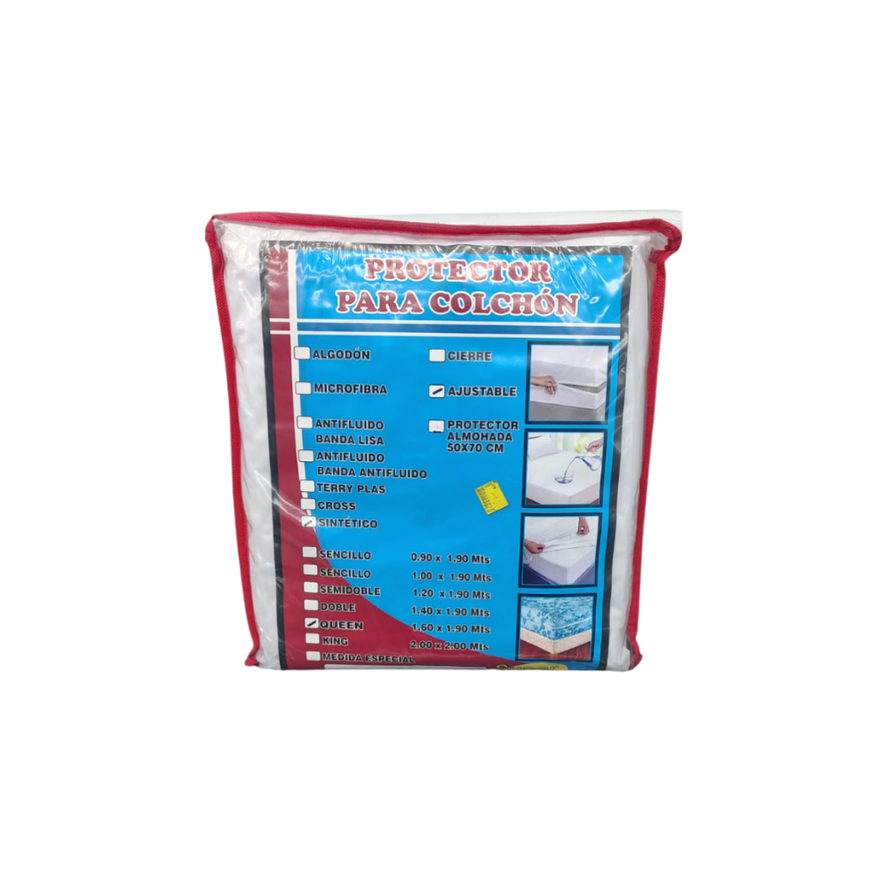 PROTECTOR COLCHON SINTET CIERRE 1.20X1.90X25 +2